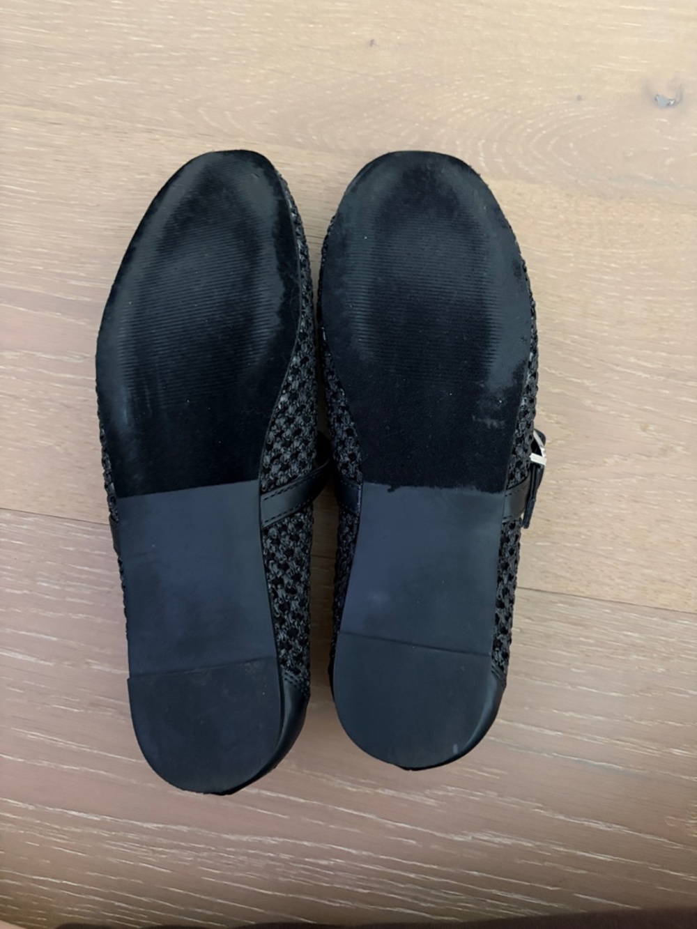 Steve Madden Woven Black Mary Jane Flats with Buckle - Picture 4 of 4